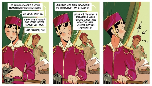 Bienvenue à l'hôtel inhabituel Gaëlle Geniller Extrait de la page 33 de Bienvenue à l'hôtel inhabituel, par Gaëlle Geniller