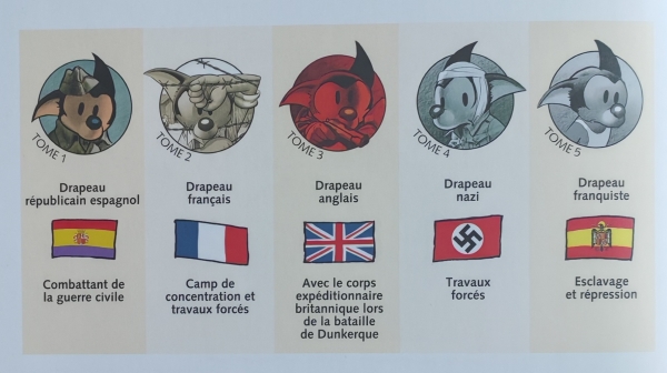 Les 5 drapeaux page de garde Les 5 drapeaux pour lesquels le grand-père de Pau a servi