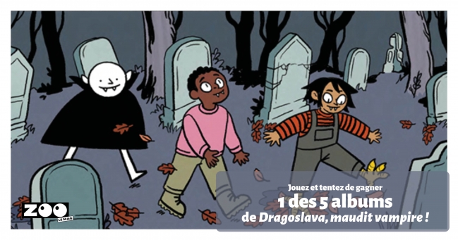 Plonge dans Dragoslava, maudit vampire ! Un roman graphique middle‑grade, drôle, spooky et touchant. 